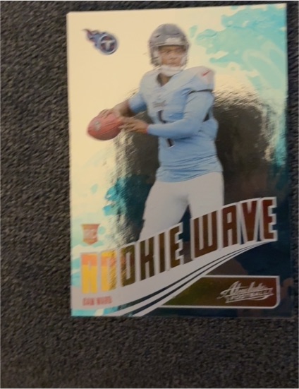 2025 Panini Absolute #RW-CWD Cam Ward Rookie Wave — front
