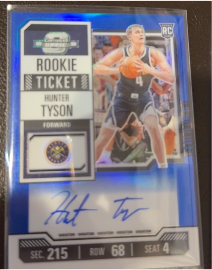 2023 Panini Contenders Optic Rookie Ticket #Hunter Tyson — front