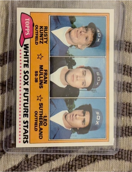 1981 Topps #112 White Sox Future Stars Rusty Kuntz Fran Mullins Leo Sutherland — front