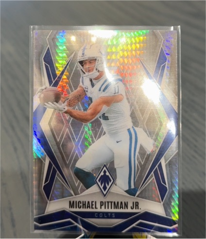 2025 Panini Phoenix #127 Michael Pittman Jr. Silver Prizm — front