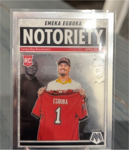 2025 Panini Mosaic Notoriety #16 Emeka Egbuka — front