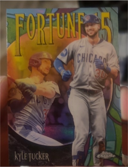 2025 Topps Chrome Update Fortune 15 #F15-5 Kyle Tucker — front