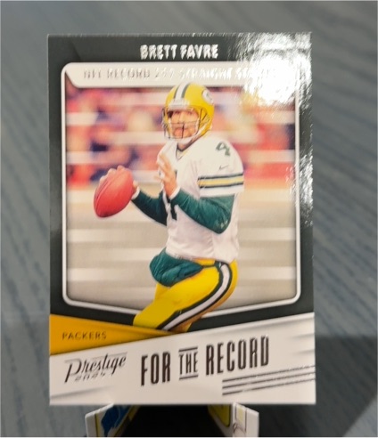 2024 Panini Prestige For the Record #FR-BF Brett Favre — front