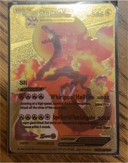 2022 Fan Art Charizard Vmax #586 — front