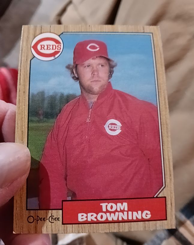 1987 O-Pee-Chee #65 Tom Browning — front