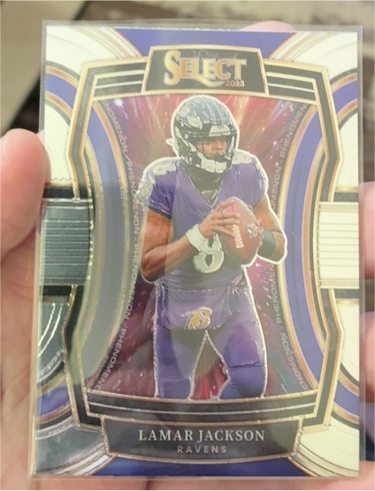 2023 Panini Select Phenomenon Silver #PH-LJA Lamar Jackson — front