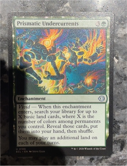 2026 Magic: The Gathering Lorwyn Eclipsed #189 Prismatic Undercurrents — front