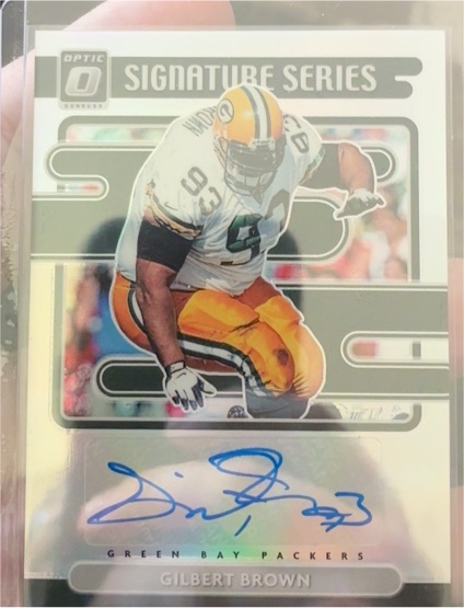 2021 Donruss Optic Signature Series #SS-GB Gilbert Brown — front