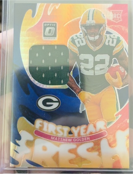2025 Donruss Optic First Year Fresh #FYFBH-MGO Matthew Golden — front