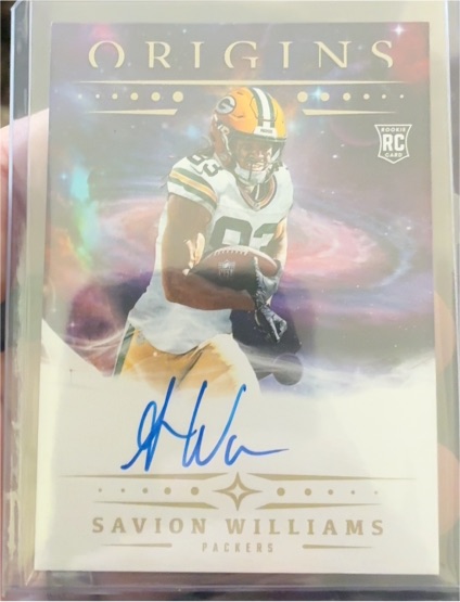 2025 Panini Origins #RA-SWI Savion Williams — front