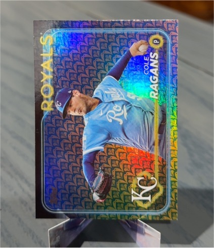 2024 Topps Series 1 #95 Cole Ragans Holiday Parallel — front