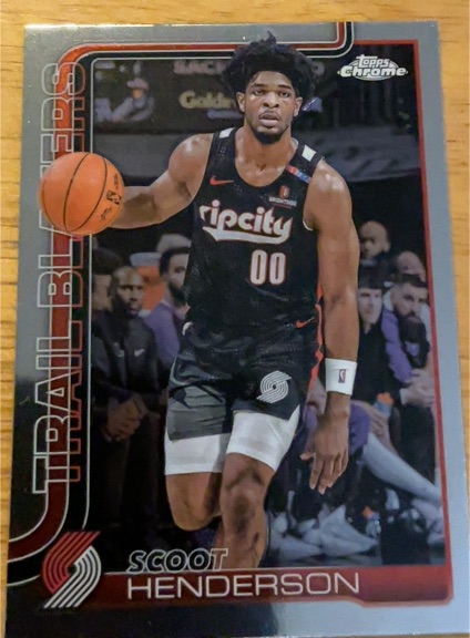 2025-26 Topps Chrome #166 Scoot Henderson — front