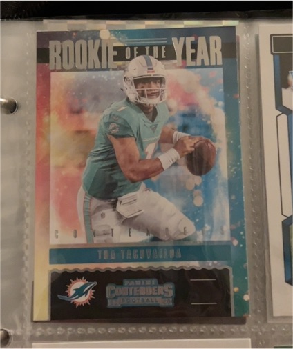 2020 Panini Contenders Rookie of the Year #RY-TTA Tua Tagovailoa — front