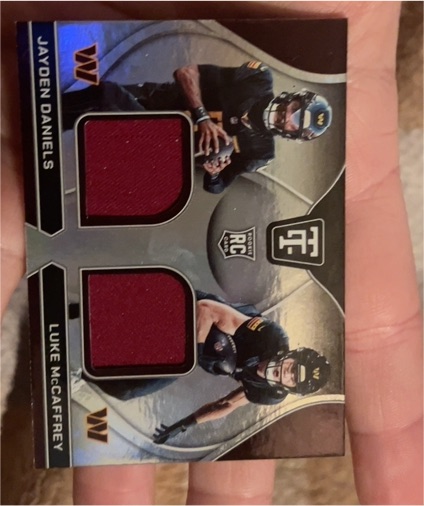 2024 Panini Totally Certified #RDS-WAS Jayden Daniels Luke McCaffrey — front