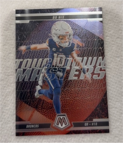 2025 Panini Mosaic Touchdown Masters #1 Bo Nix — front
