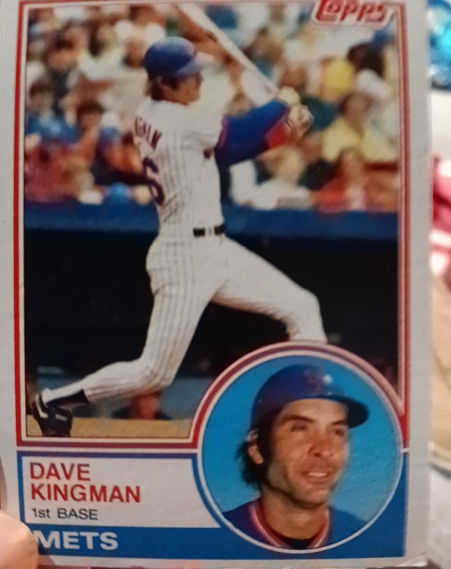 1983 Topps #160 Dave Kingman — front