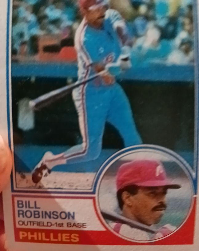 1983 Topps #754 Bill Robinson Philadelphia Phillies — front