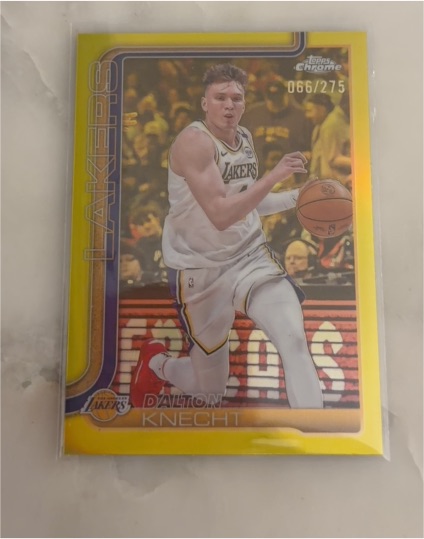 2025-26 Topps Chrome #130 Dalton Knecht — front