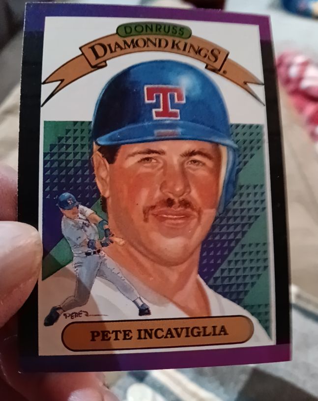 1989 Donruss Diamond Kings #3 Pete Incaviglia — front