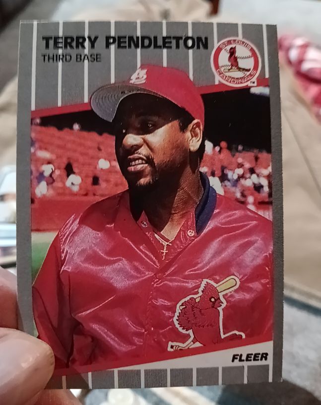1989 Fleer #461 Terry Pendleton — front