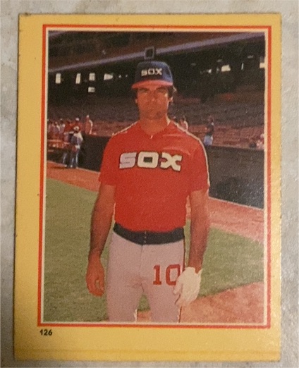 1984 Fleer Star Stickers #126 Tony La Russa — front
