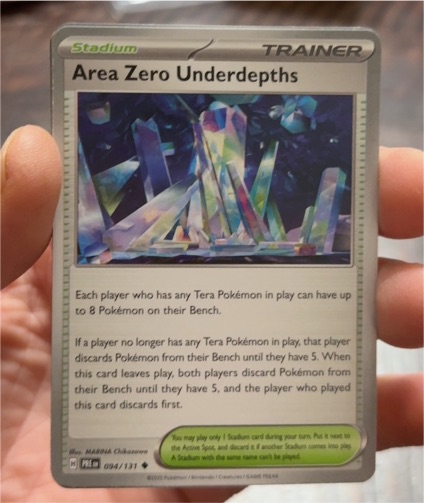 2022 Pokémon Prismatic Evolutions #094 Area Zero Underdepths — front