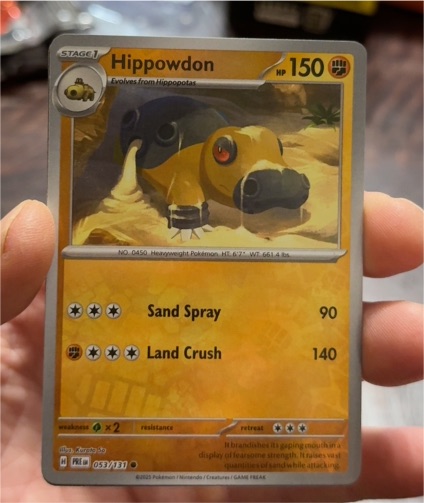 2025 Pokémon Prismatic Evolutions #053 Hippowdon — front