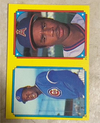 1988 Topps Stickers #313 Rickey Henderson — front