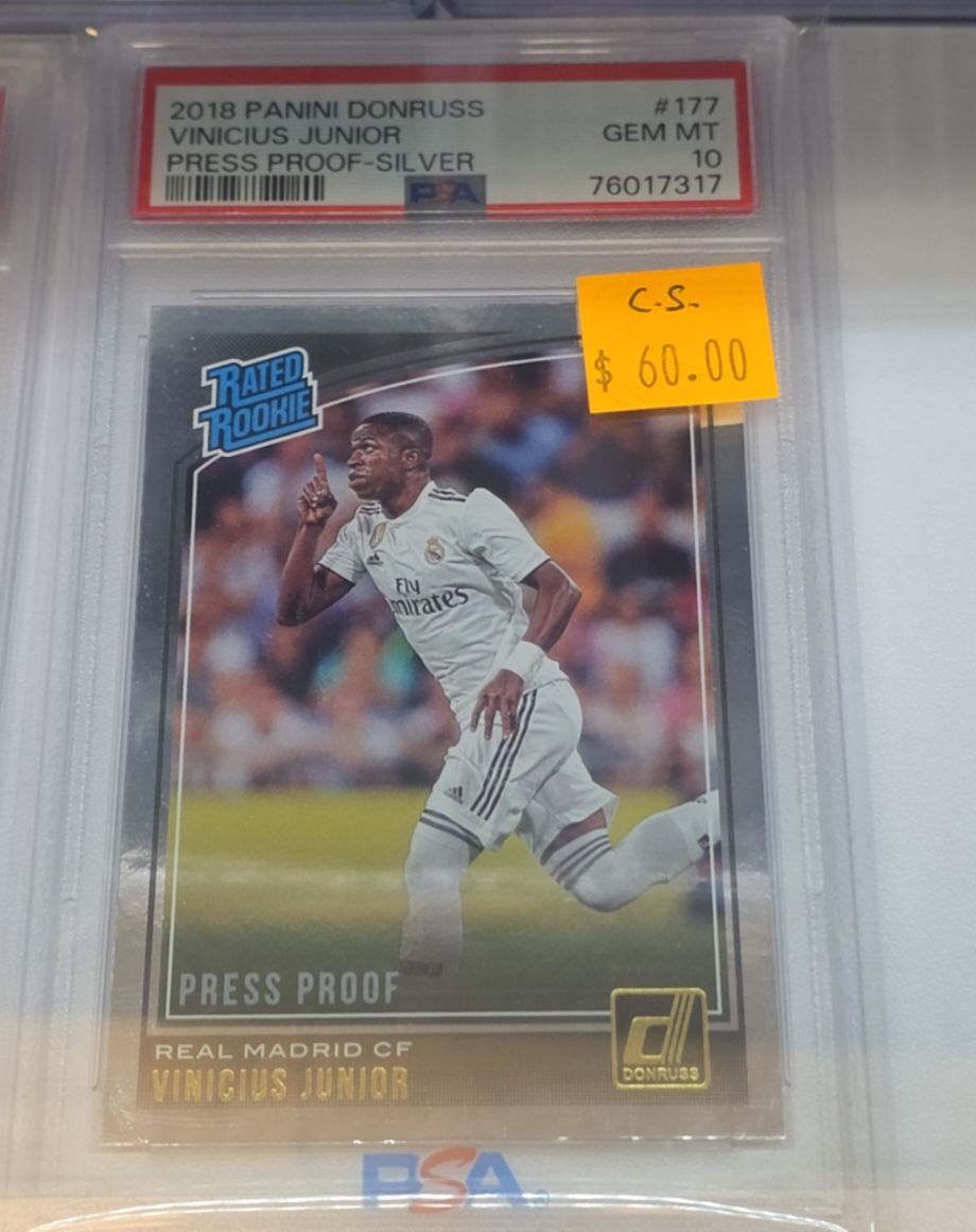 2018 Panini Donruss #177 Vinicius Junior Press Proof Silver — front