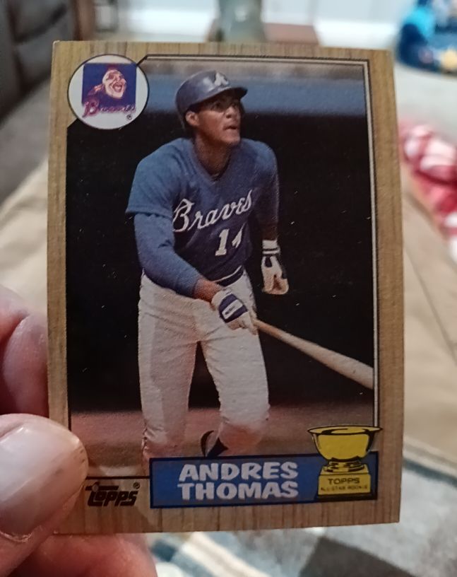 1987 Topps #296 Andres Thomas — front