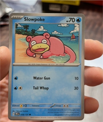 2021 Pokémon Scarlet & Violet Prismatic Evolutions #018 Slowpoke — front
