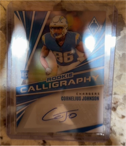 2024 Panini Phoenix #RC-CJN Cornelius Johnson Rookie Calligraphy — front