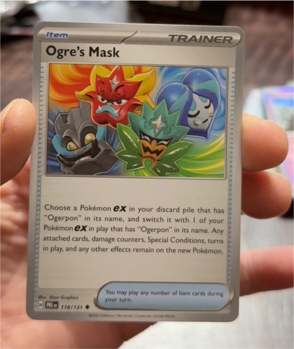 2024 Pokémon Prismatic Evolutions #118 Ogre's Mask — front