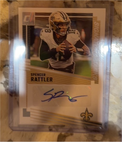 2025 Donruss Signature Marks #SM-SRR Spencer Rattler — front