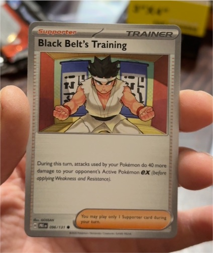 2016 Pokémon Prismatic Evolutions #096 Black Belt's Training — front
