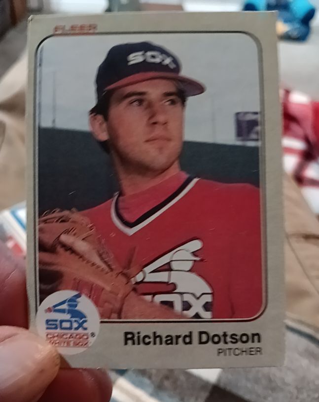 1983 Fleer #233 Richard Dotson — front