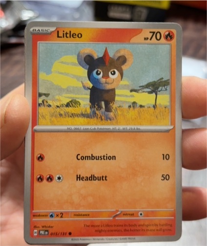 2025 Pokémon Prismatic Evolutions #015 Litleo — front