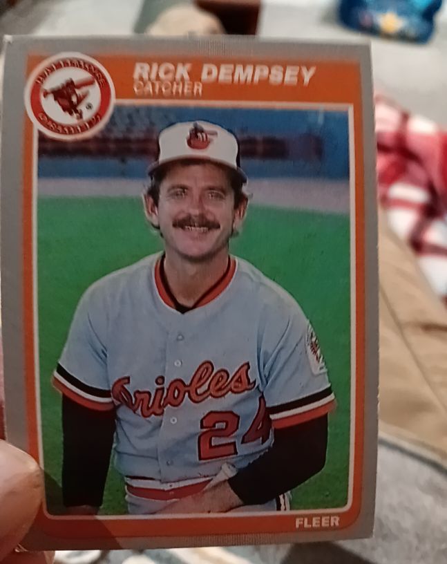 1985 Fleer #175 Rick Dempsey — front