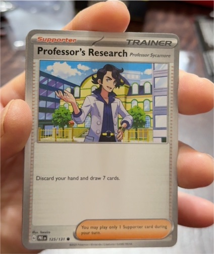 2025 Pokémon Prismatic Evolutions #125 Professor's Research Professor Sycamore — front