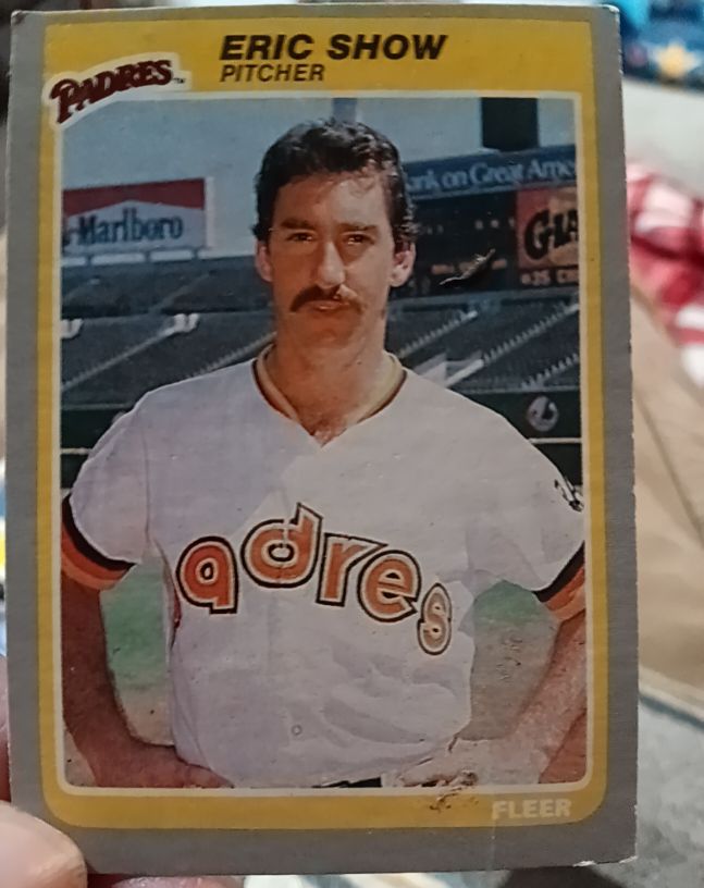 1985 Fleer #44 Eric Show — front