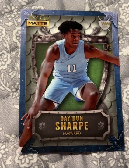 2022 Wild Card Matte #WW-11 Day'Ron Sharpe — front