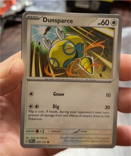 2021 Pokémon Prismatic Evolutions #079 Dunsparce — front