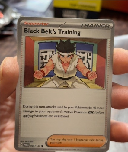 2019 Pokémon SV: Prismatic Evolutions #096 Black Belt's Training — front
