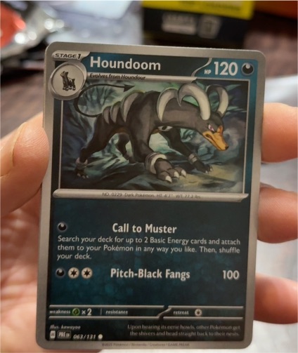 2016 Pokemon Prismatic Evolutions #063 Houndoom — front