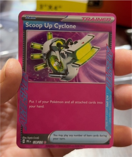 2021 Pokémon TCG Prismatic Evolutions #128 Scoop Up Cyclone — front