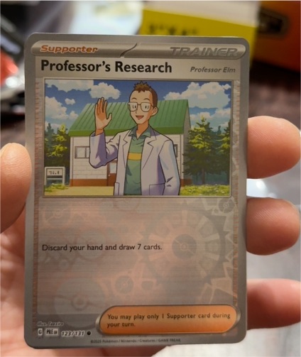2023 Pokémon SV: Prismatic Evolutions #123 Professor's Research Professor Elm — front