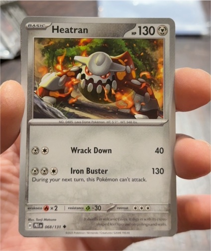 2025 Pokémon Prismatic Evolutions #068 Heatran — front