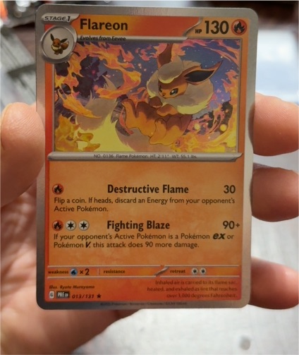 2025 Pokémon TCG Prismatic Evolutions #013 Flareon — front