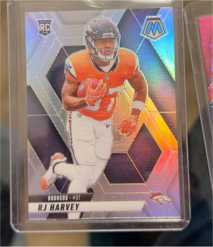 2025 Panini Mosaic #375 RJ Harvey — front