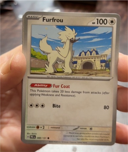 2023 Pokémon Scarlet & Violet Prismatic Evolutions #088 Furfrou — front